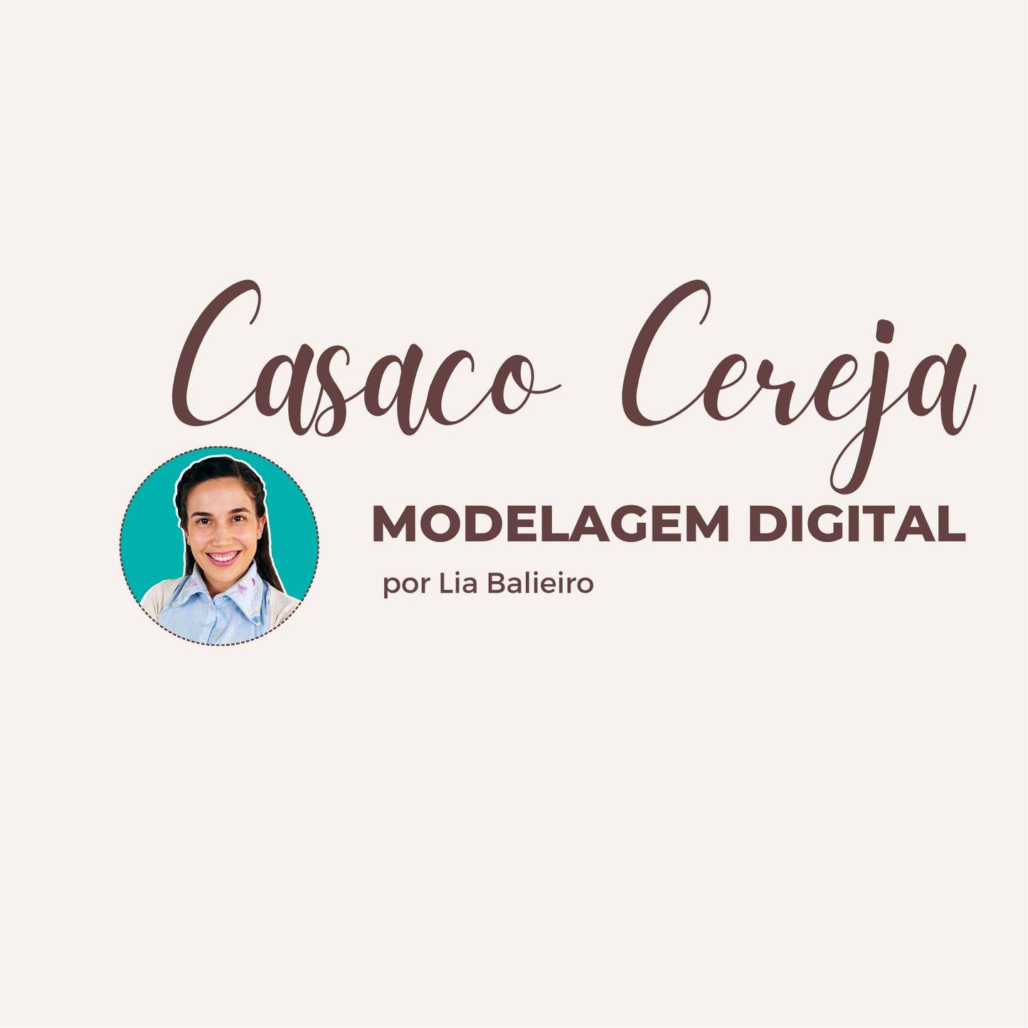 Modelagem Casaco Cereja I Tamanhos 38 a 46