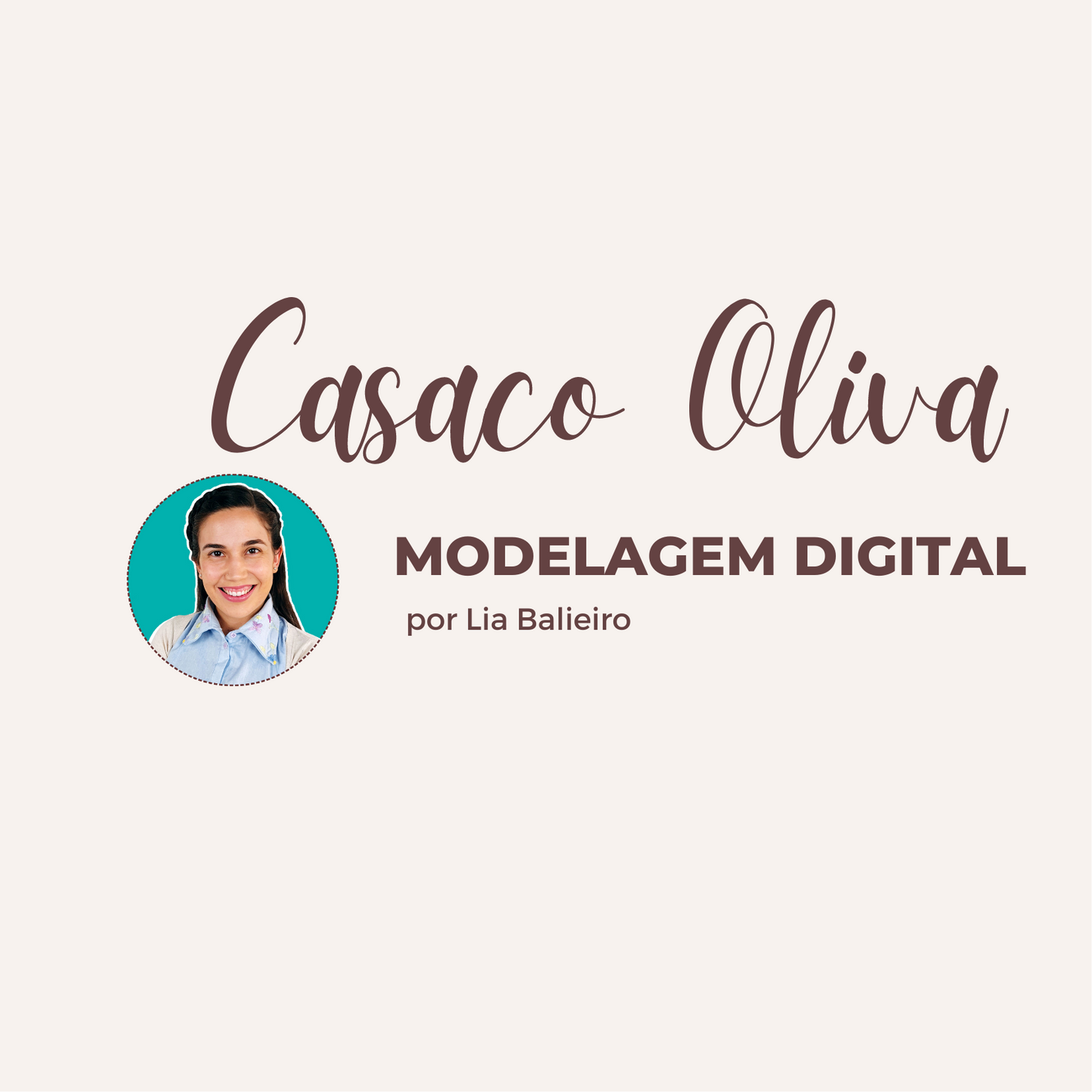 Modelagem Casaco Oliva I Tamanho individual