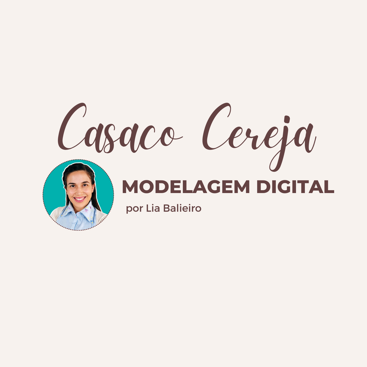 Modelagem Casaco Cereja I Tamanho individual