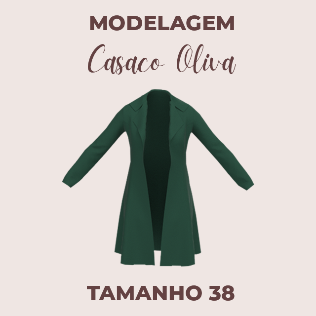 Modelagem Casaco Oliva I Tamanho individual