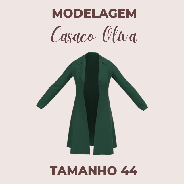 Modelagem Casaco Oliva I Tamanho individual